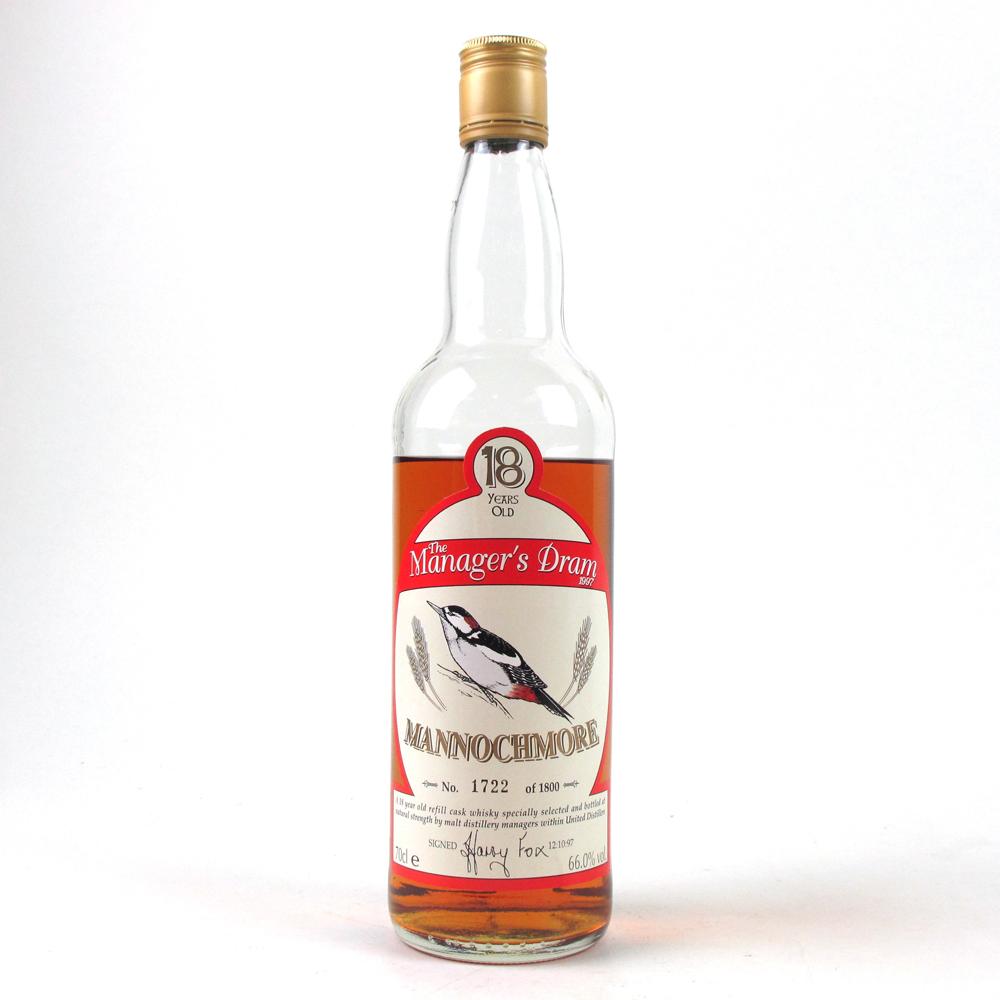 Mannochmore 18 Year Old Manager's Dram 1997 / Low Fill Level