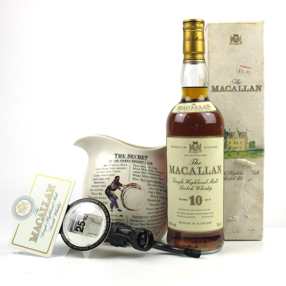 Macallan 10 Year Old 1980s / Including Ceramic Jug and Optic