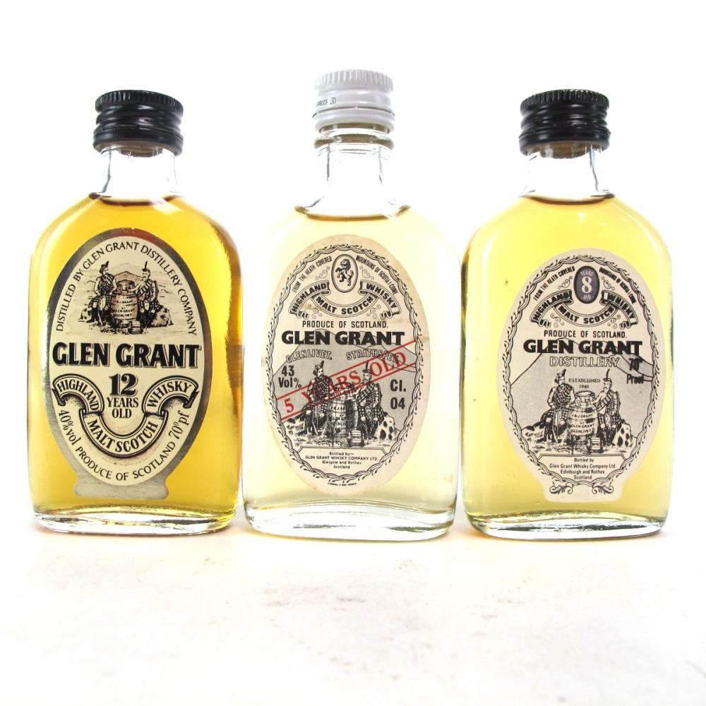 Glen Grant Selection 3 x Miniature