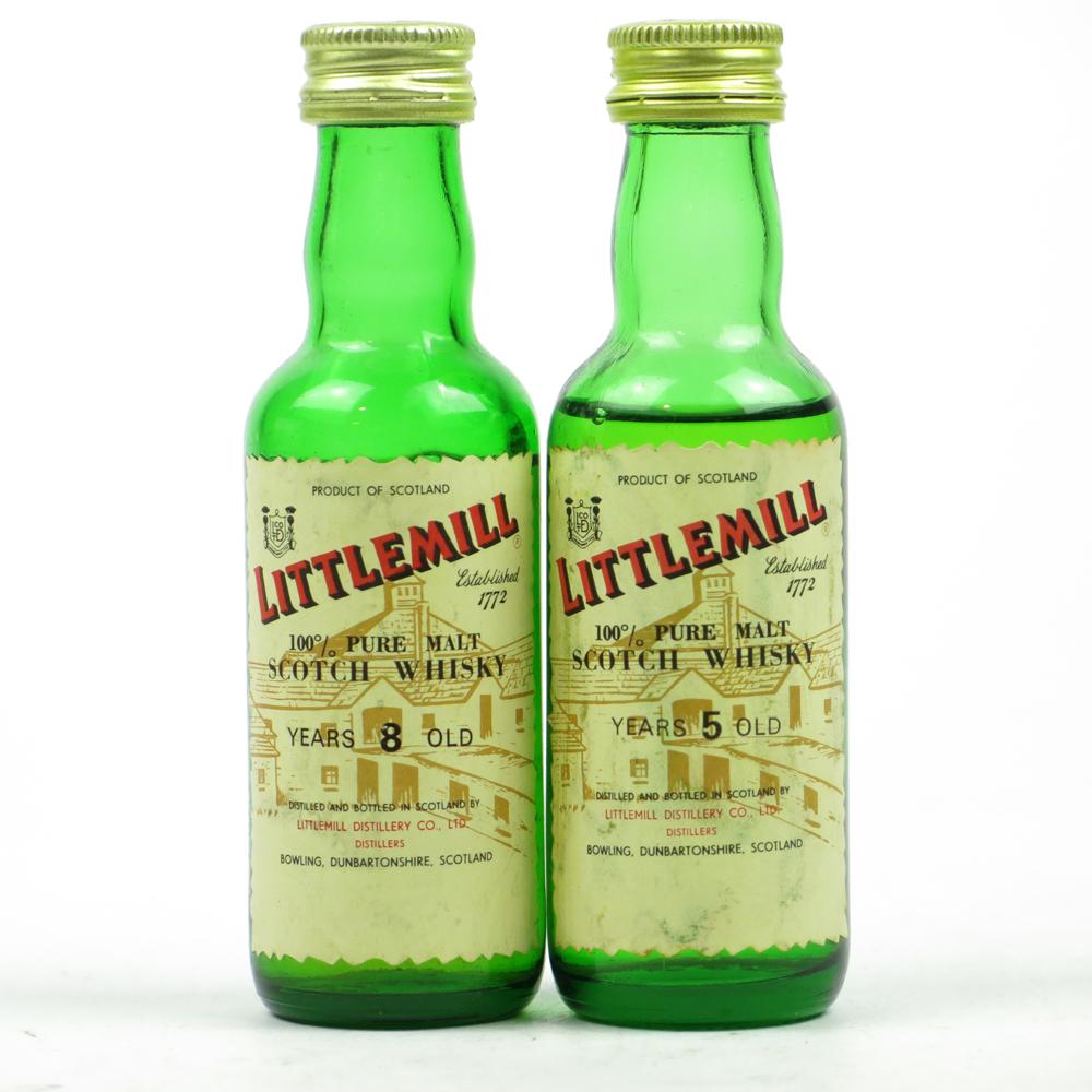 Littlemill 1970s Miniatures 2 x 5cl