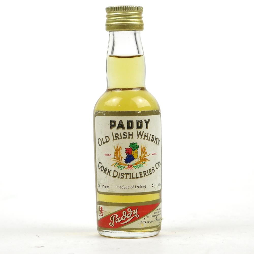 Paddy Irish Whisky 1970s 2.5 Fl Ozs
