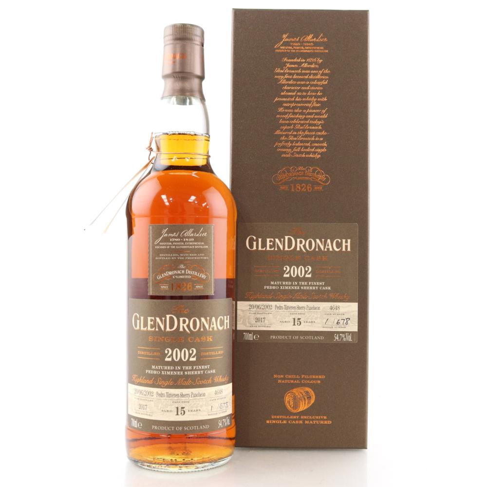 Glendronach 2002 Single Cask 15 Year Old #4648 / Bottle Number 1