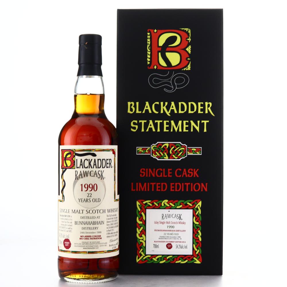 Bunnahabhain 1990 Blackadder 22 Year Old Raw Cask Statement