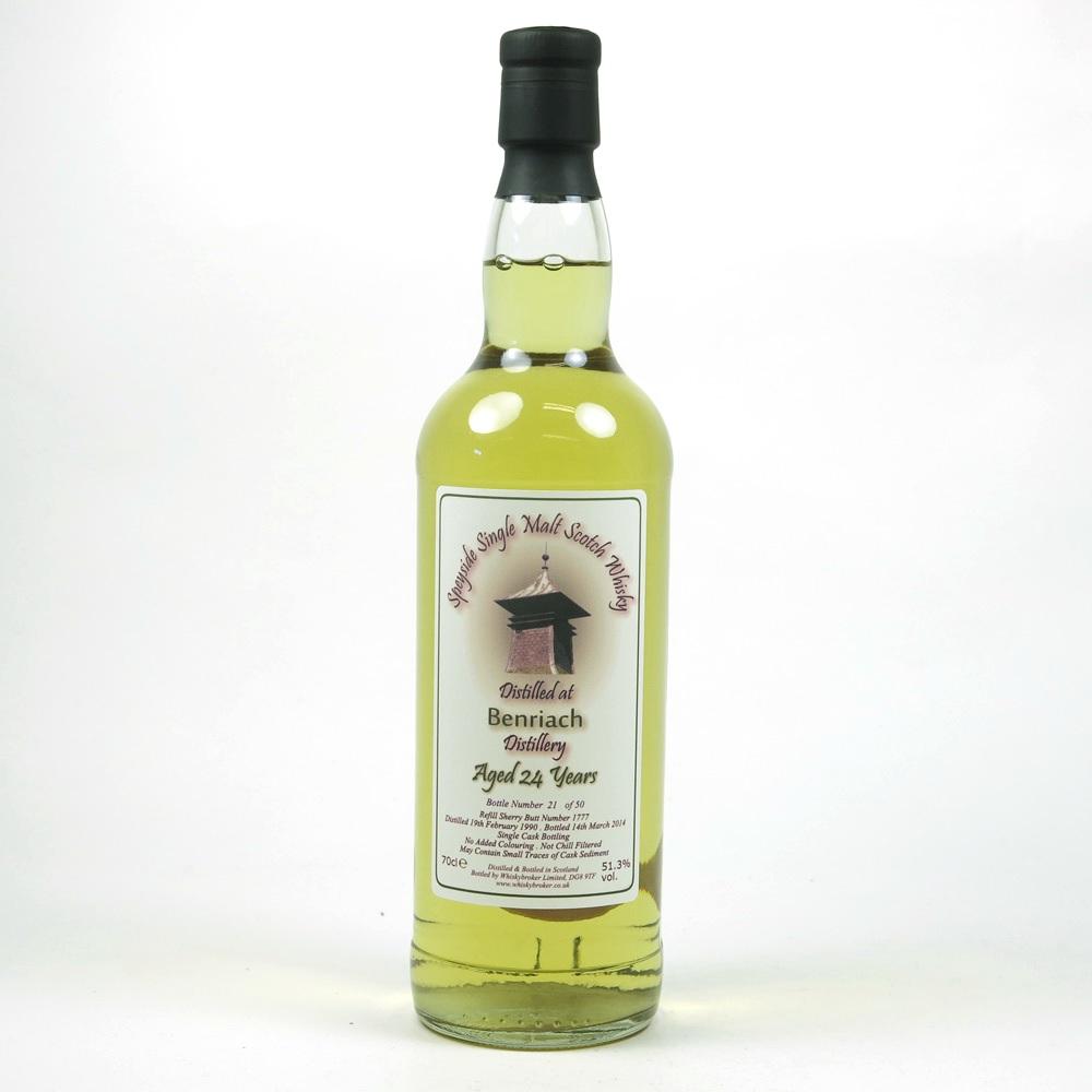 Benriach 1990 Whisky Broker 24 Year Old