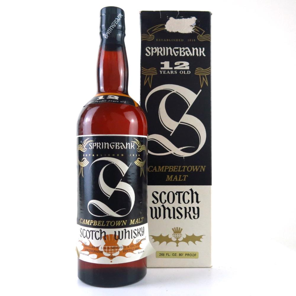 Springbank Over 12 Years Old 1970s