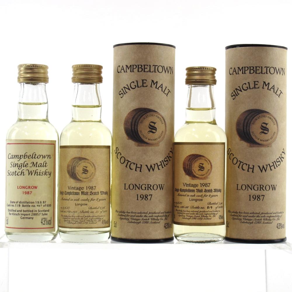 Longrow 1987 Miniatures 3 x 5cl