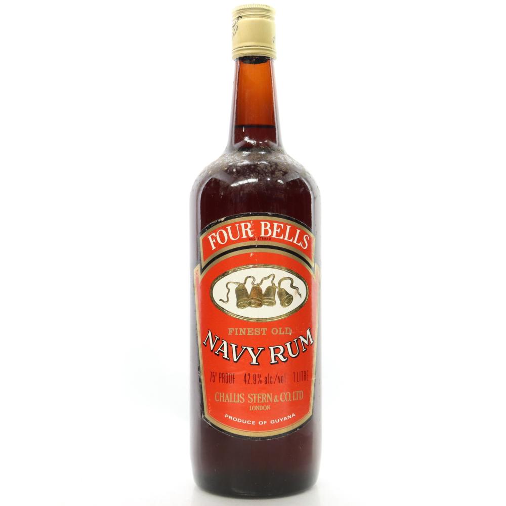 Four Bells Navy Rum 1970s 1 Litre