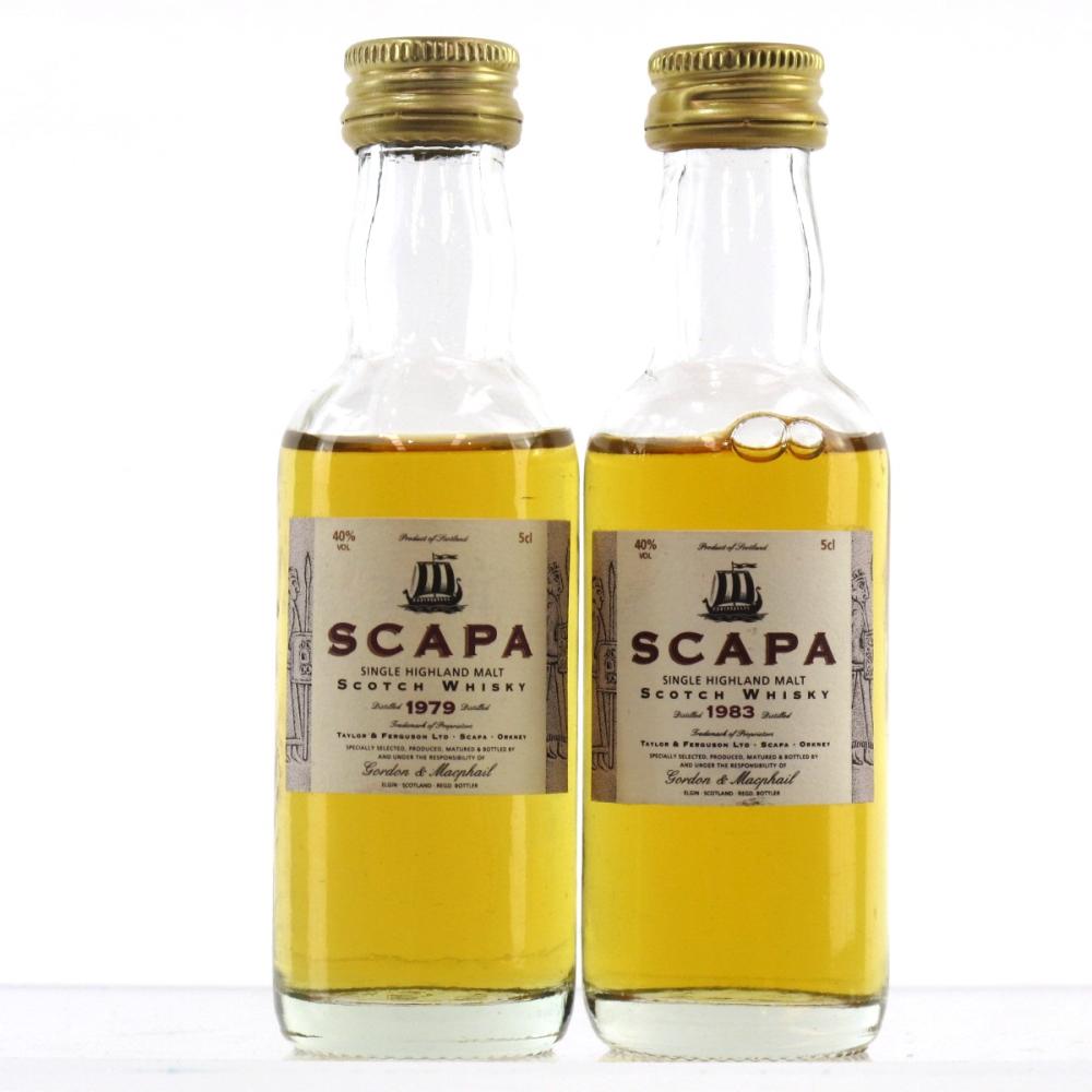 Scapa 1979 & 1983 Gordon and MacPhail Miniature 2 x 5cl