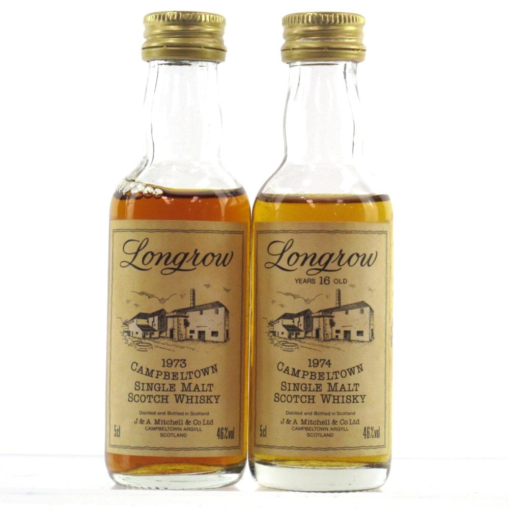 Longrow 1973 & 1974 Miniatures 2 x 5cl