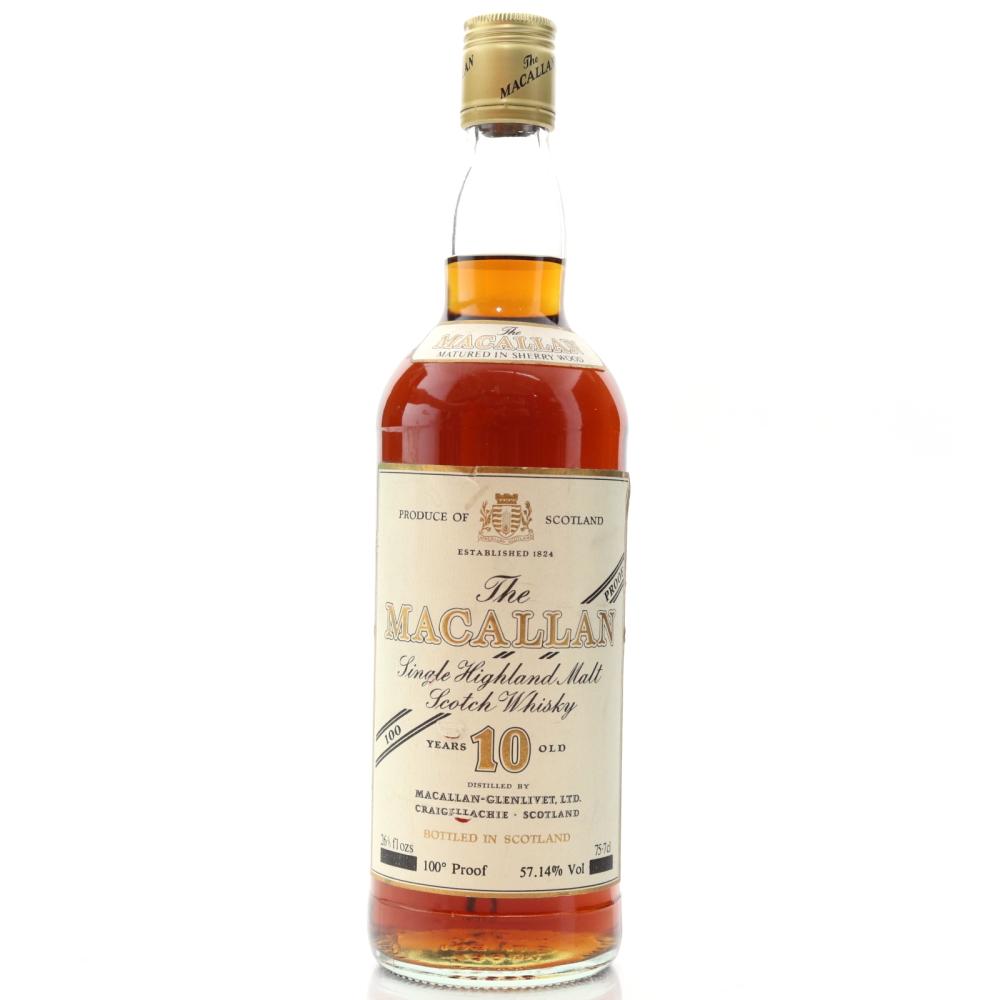 Macallan 10 Year Old 100 Proof 1970s
