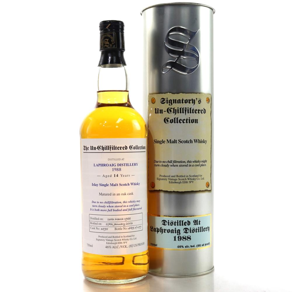 Laphroaig 1988 Signatory Vintage 14 Year Old 75cl / US Import