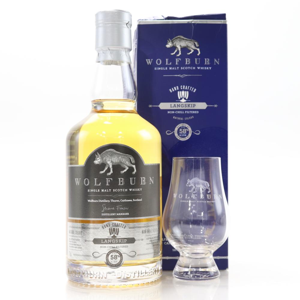 Wolfburn Langskip / with Branded Glencairn Glass