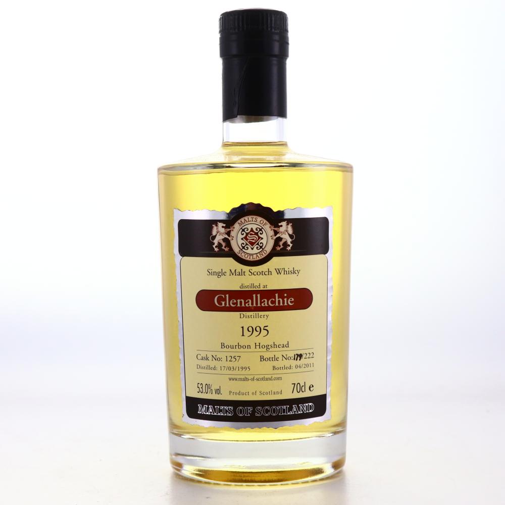 Glenallachie 1995 Malts of Scotland Bourbon Hogshead
