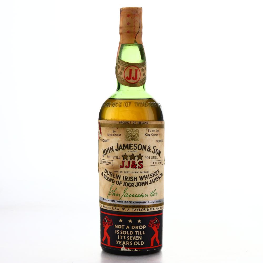 John Jameson and Son 3 Star 1942 / W.A. Taylor Import, US