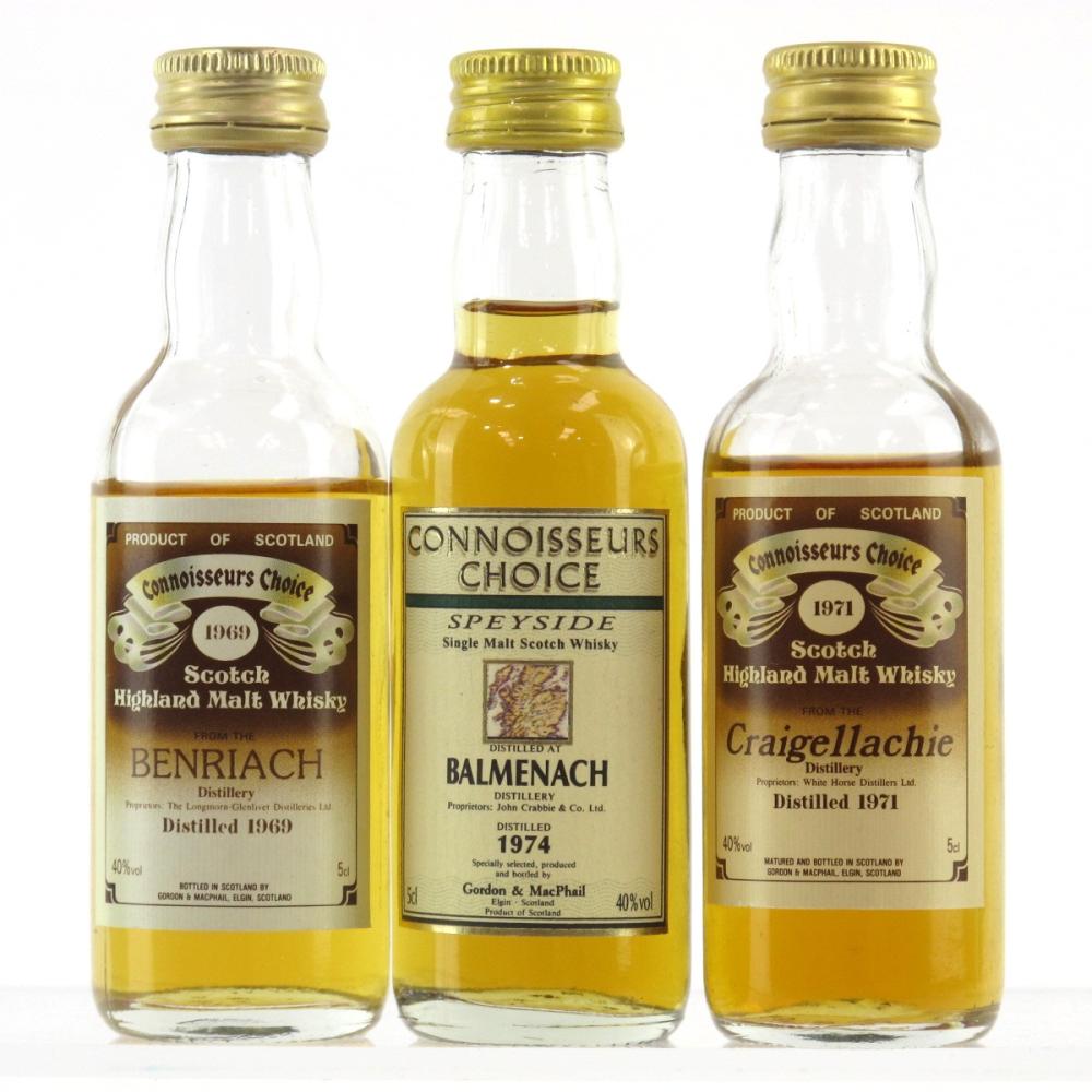 Speyside Miniature Selection 3 x 5cl / Including Craigellachie 1971