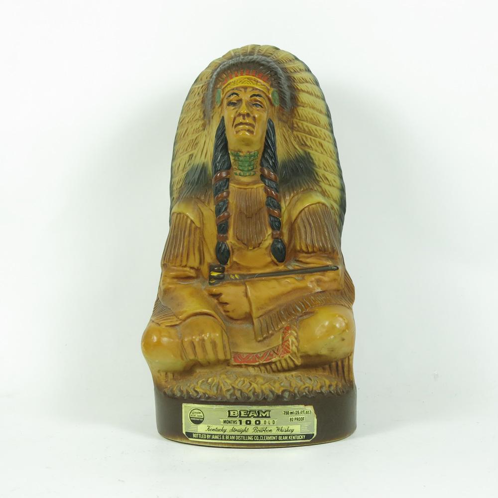 Jim Beam 100 Months Old (Native American Decanter)