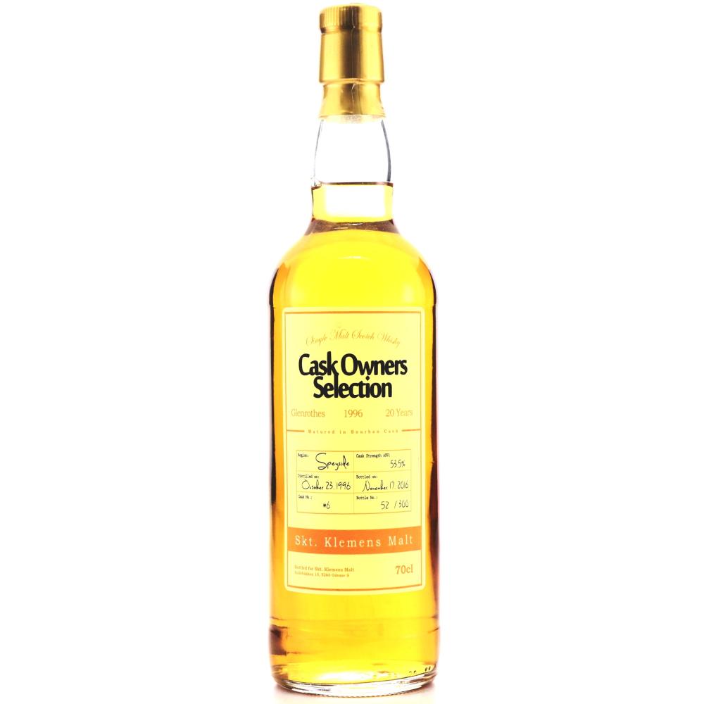 Glenrothes 1996 Skt. Klemens Malt 20 Year Old
