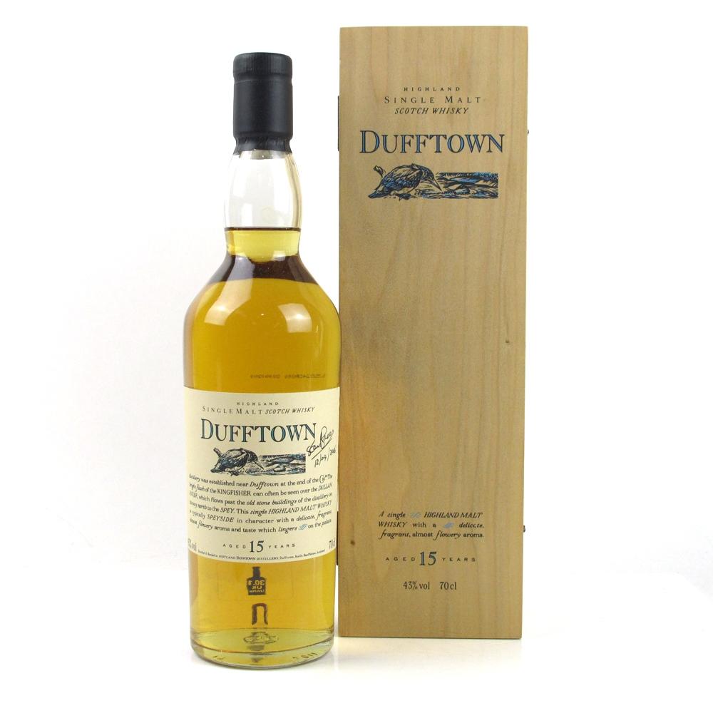 Dufftown 15 Year Old Flora and Fauna / Wooden Box and White Seal