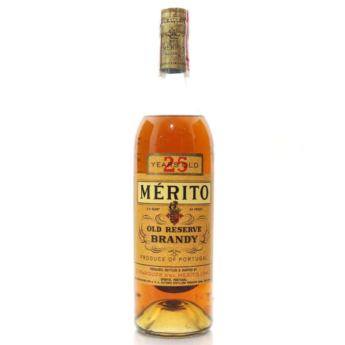 Merito Old Reserve 25 Year Old Brandy 1940s / US Import