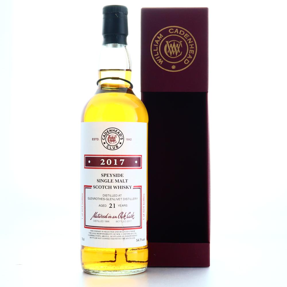 Glenrothes 1996 Cadenhead's 21 Year Old Club