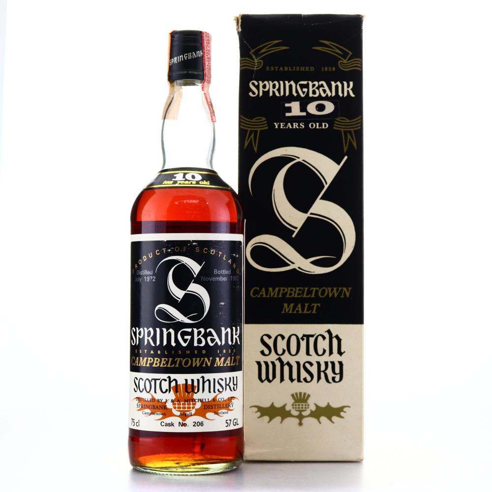 Springbank 1972 Single Cask 10 Year Old #206 / Italian Import