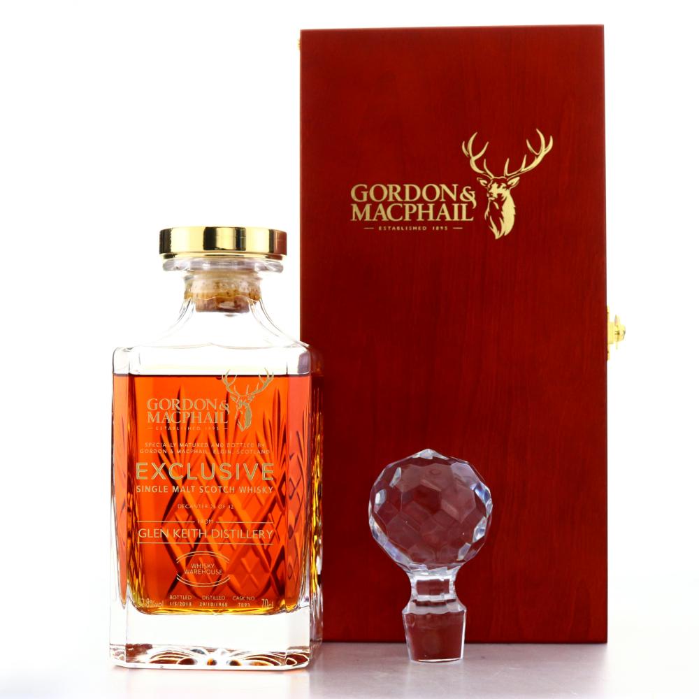 Glen Keith 1968 Gordon and MacPhail 49 Year Old Decanter / Whisky Warehouse