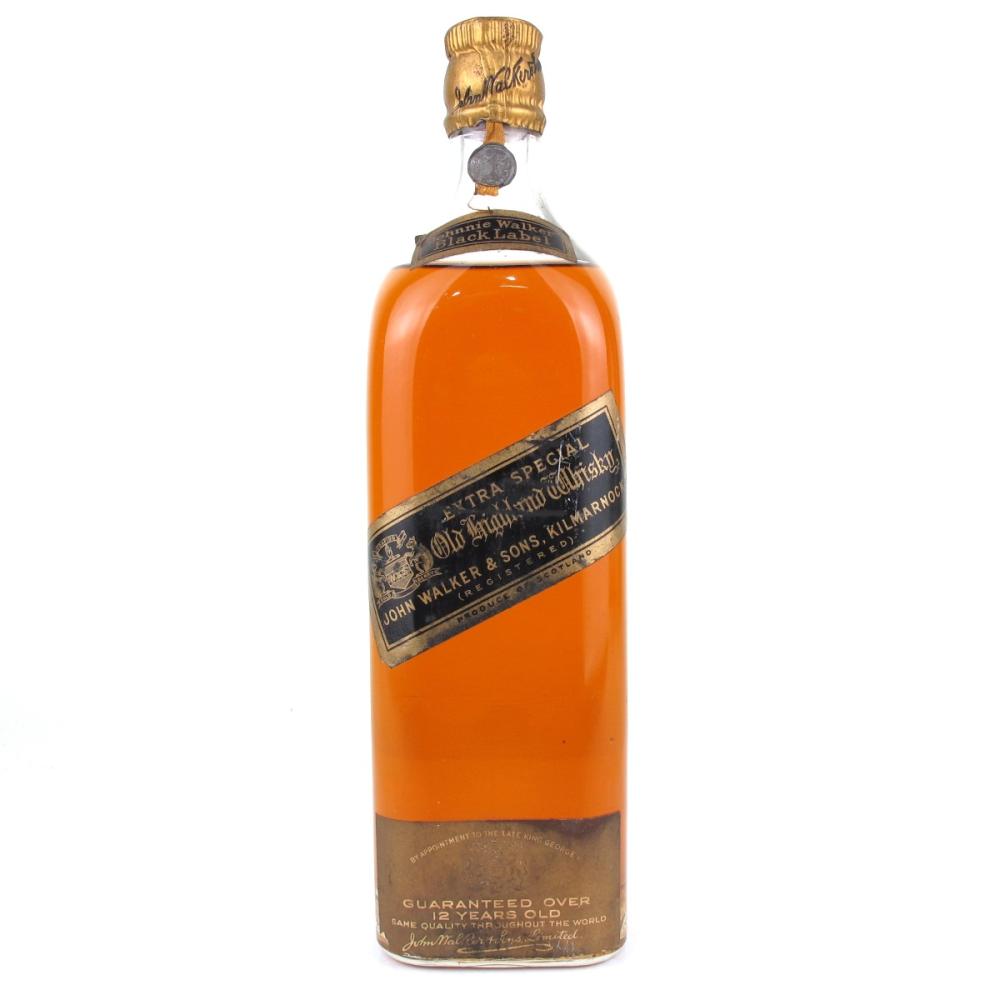 Johnnie Walker Black Label 12 Year Old 1930s