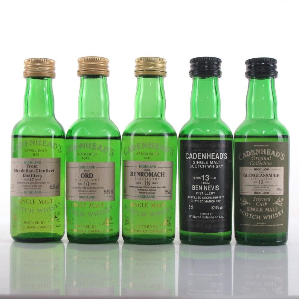 Highland & Speyside Cadenhead's Miniatures 5 x 5cl
