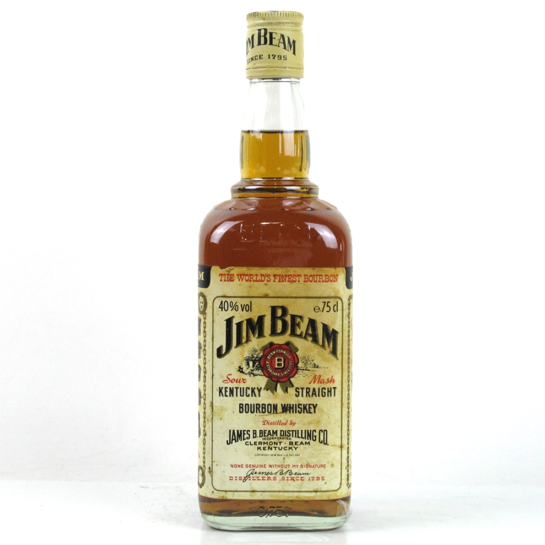Jim Beam Kentucky Straight Bourbon Circa 1980s