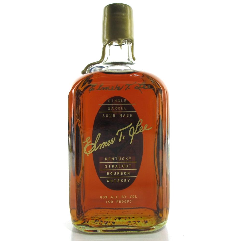 Elmer T. Lee Single Barrel Kentucky Straight Bourbon / Gold Wax - Signed by Elmer T. Lee