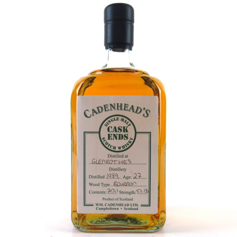 Glenrothes 1989 Cadenhead's Cask Ends 27 Year Old