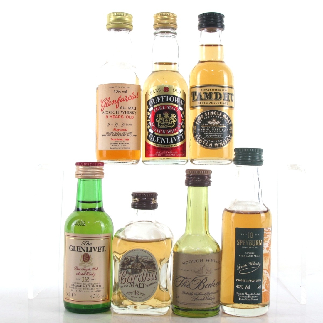 Speyside Single Malts Miniatures x 7