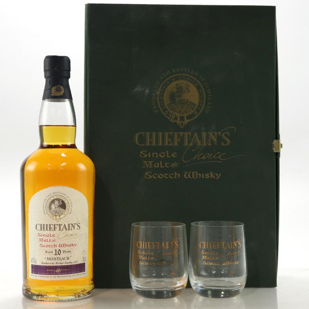 Mortlach 1988 Chieftains 10 Year Old / with 2 x Glasses