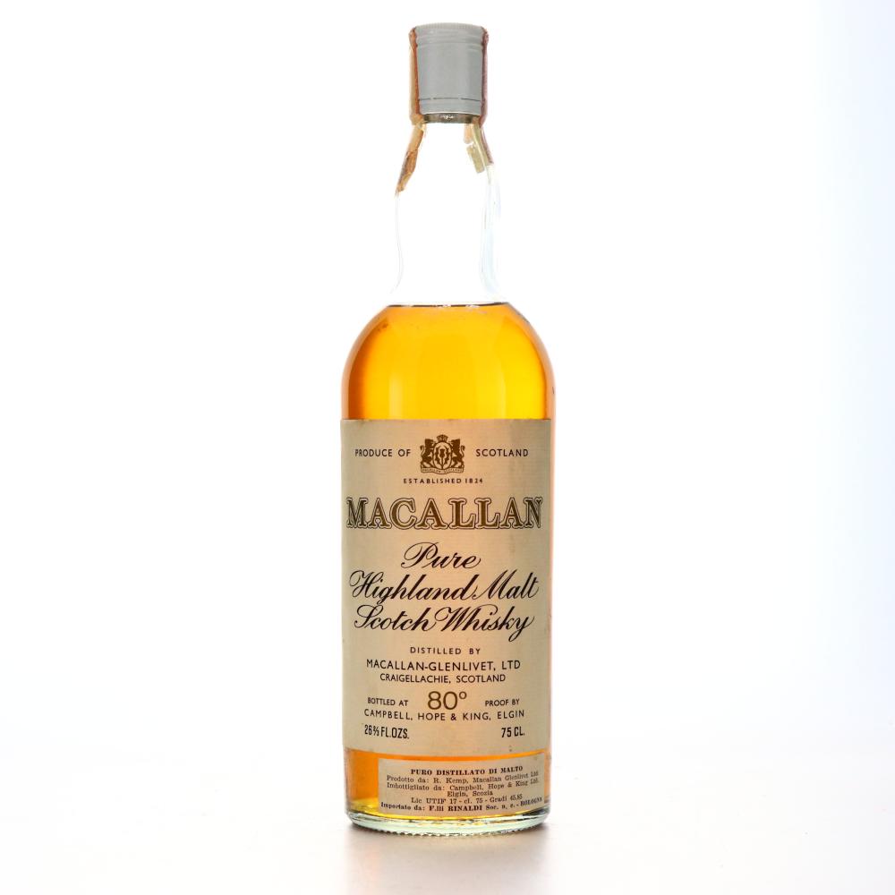 Macallan Campbell, Hope and King 80 Proof / circa 1955 Vintage - Rinaldi Import