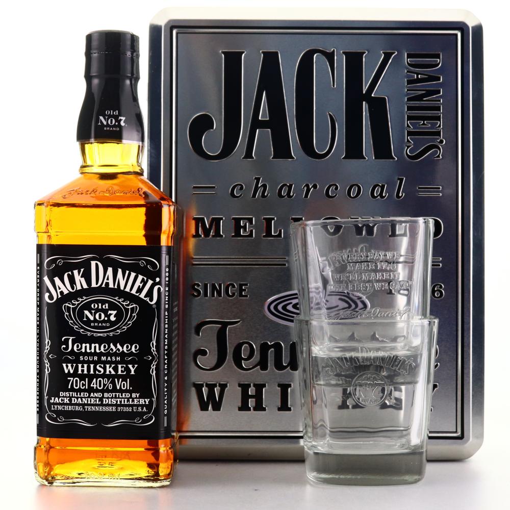 Jack Daniel's Old No.7 Gift Set / includes 2 x Glasses
