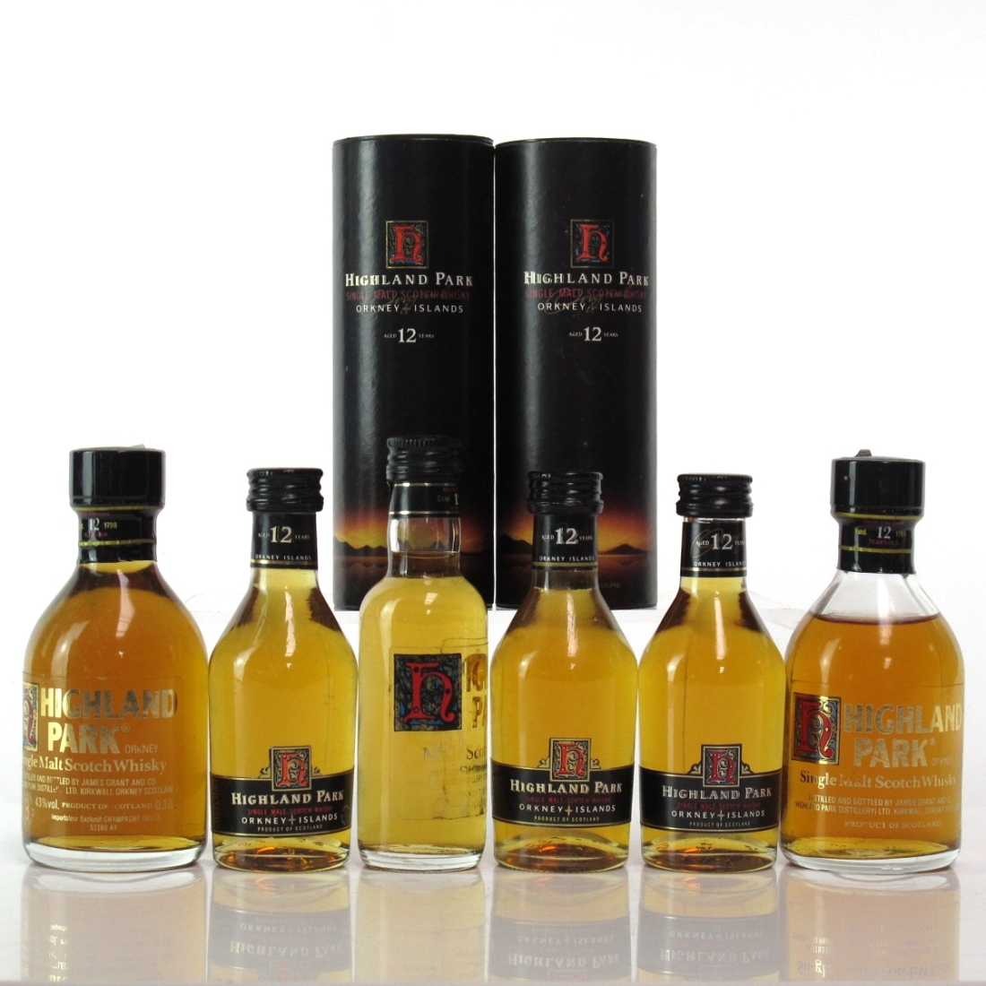 Highland Park 12 Year Old Miniatures x 6