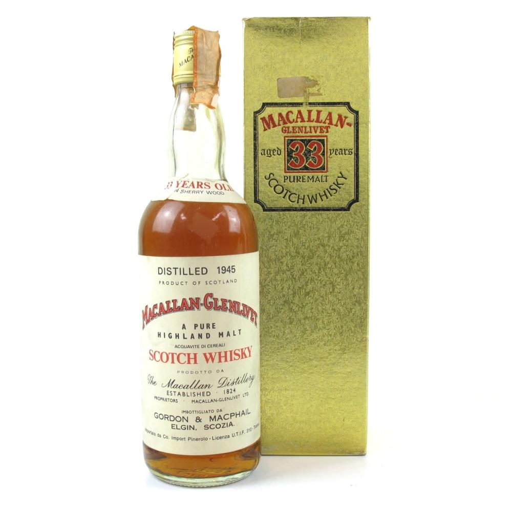 Macallan 1945 33 Year Old / Pinerolo Import