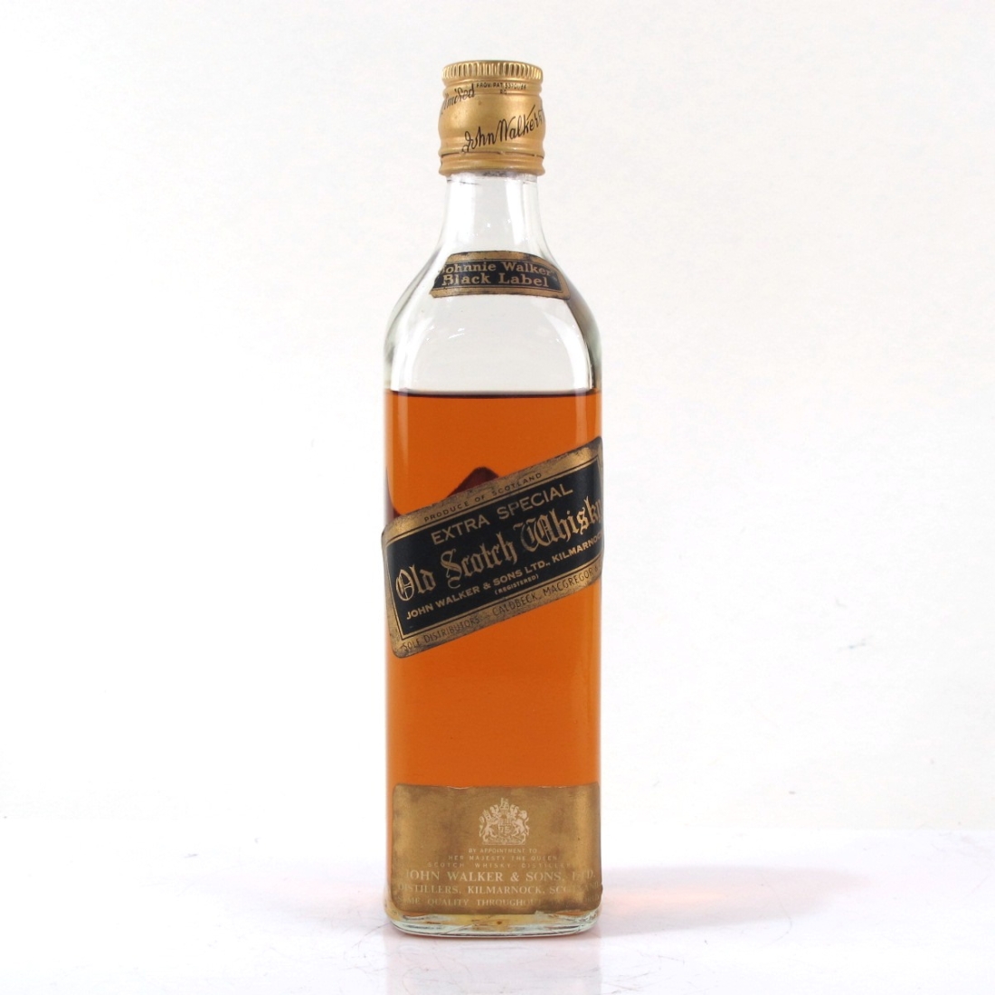 Johnnie Walker Black Label Half Bottle 1960s