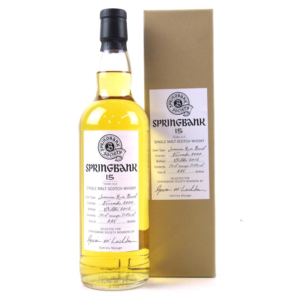 Springbank 2000 Single Cask 15 Year Old / Jamaican Rum Barrel