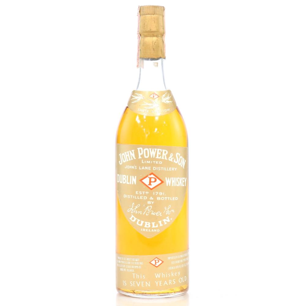 John Power & Son 7 Year Old Gold Label Irish Whiskey 1960s