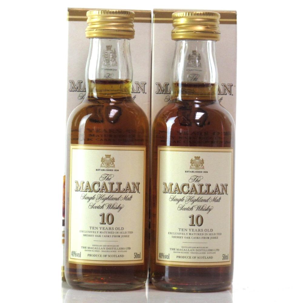 Macallan 10 Year Old Miniatures / 2 x 5cl