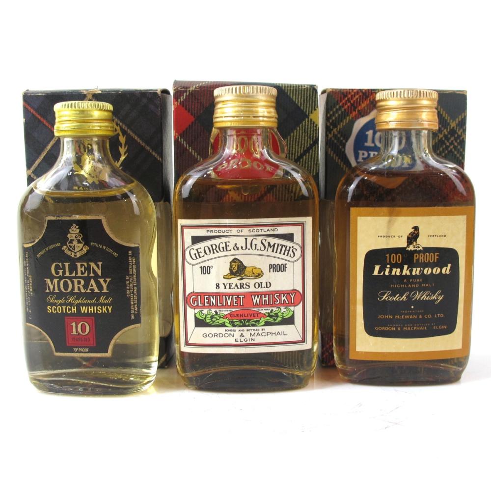 Miscellaneous Speyside Single Malt Miniatures 1970s x 3