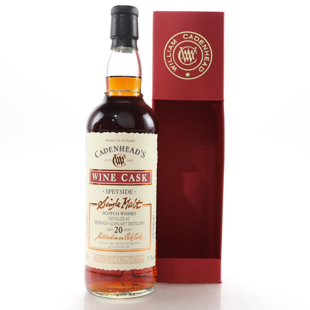 Benriach 1992 Cadenhead's 20 Year Old / Wine Cask