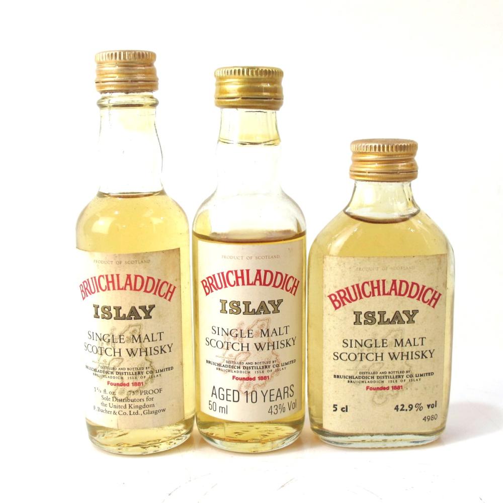 Bruichladdich Miniature Selection x 3