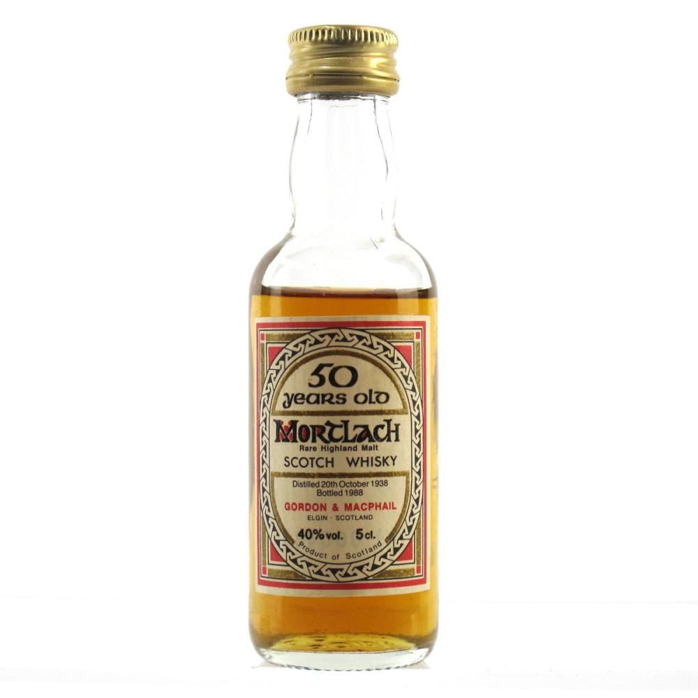 Mortlach 1938 Gordon and MacPhail 50 Year Old Miniature 5cl