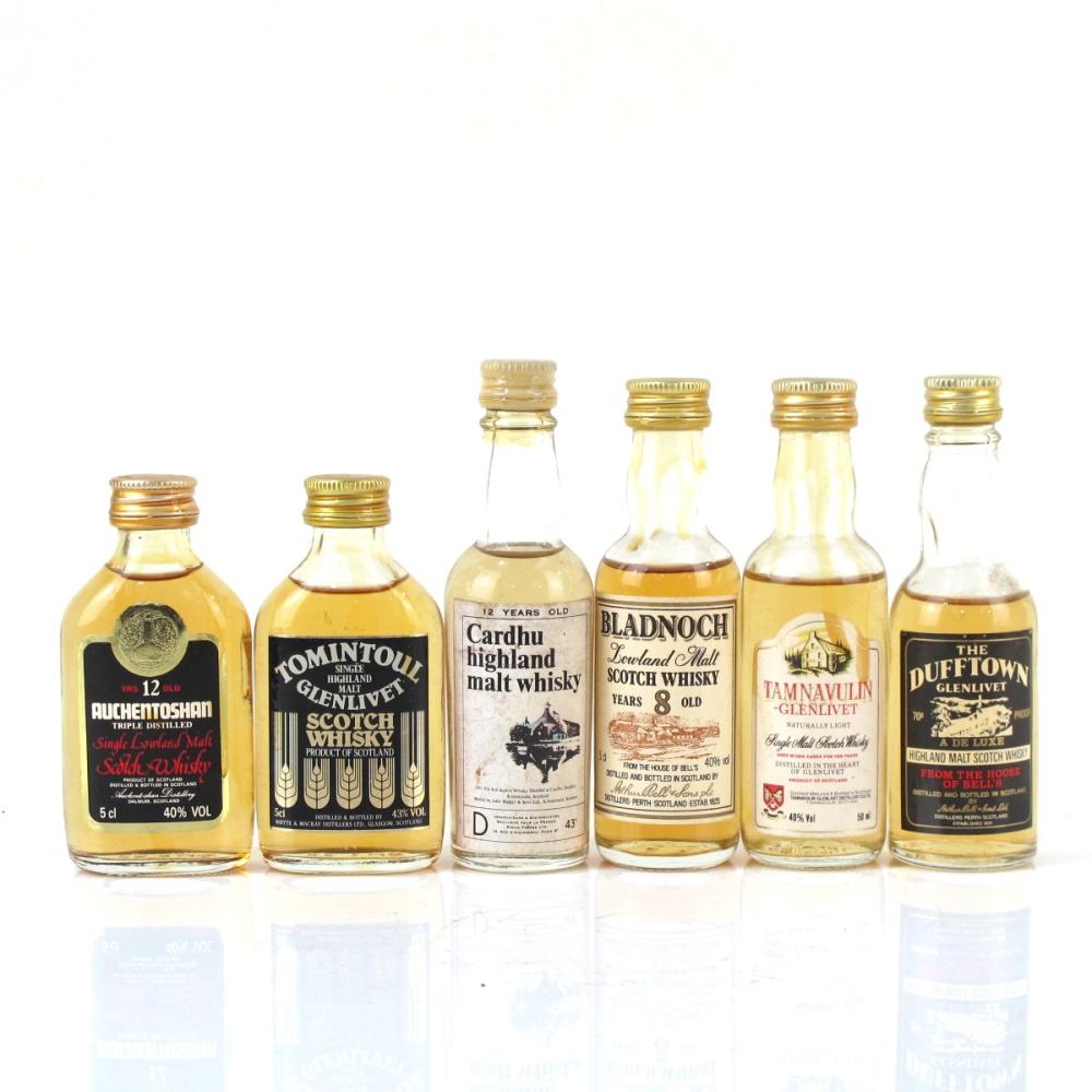 Miscellaneous Speyside & Lowland Single Malt Miniatures x 6