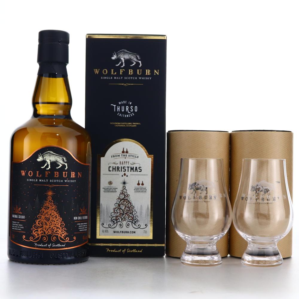 Wolfburn Christmas 2019 / Includes Branded Tote Bag & 2 Glasses
