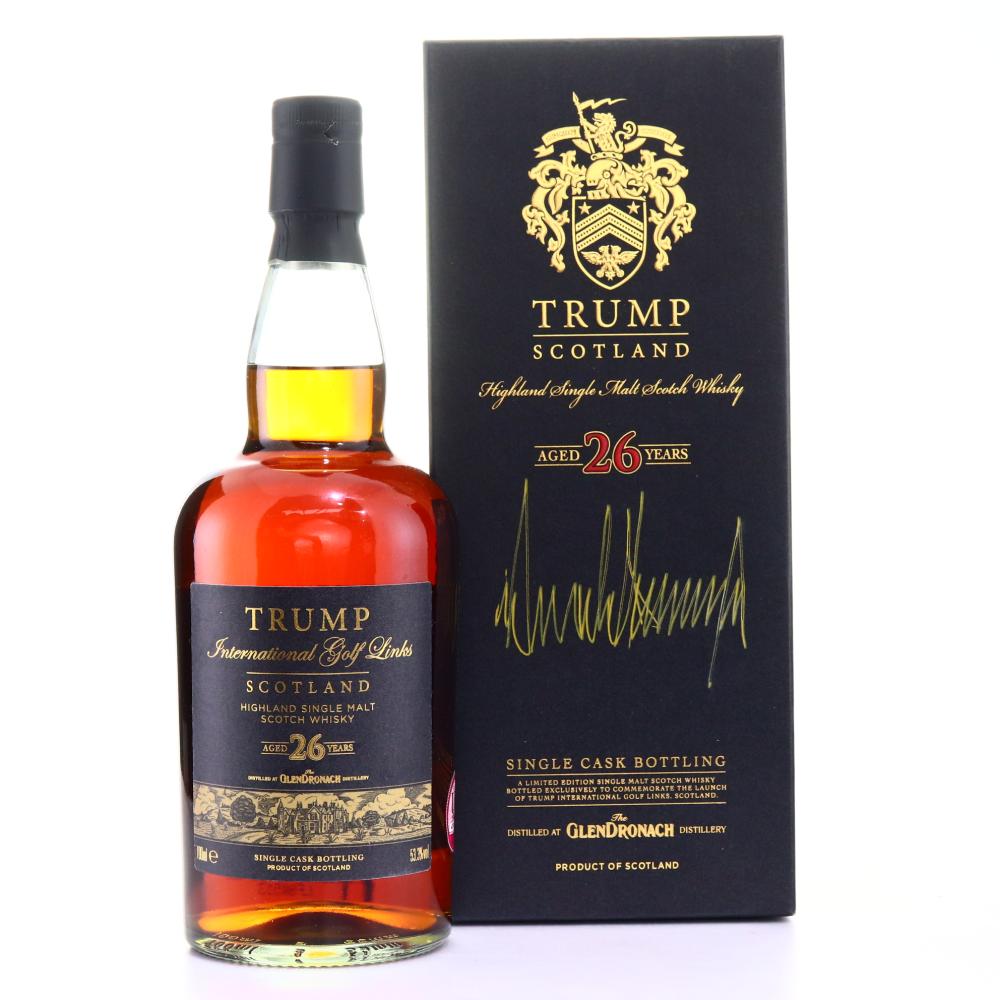 Glendronach 26 Year Old Trump International Scotland / Signed by POTUS, Donald Trump