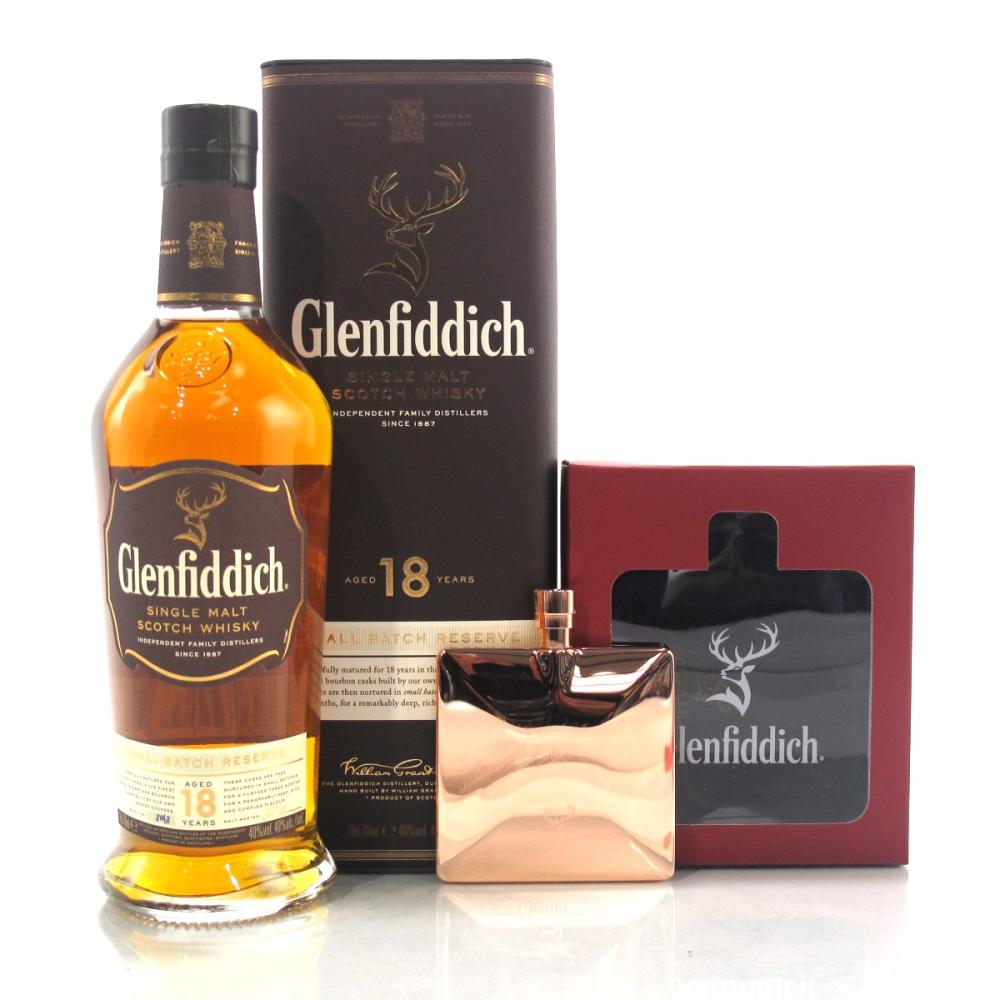 Glenfiddich 18 Year Old / with Hip Flask