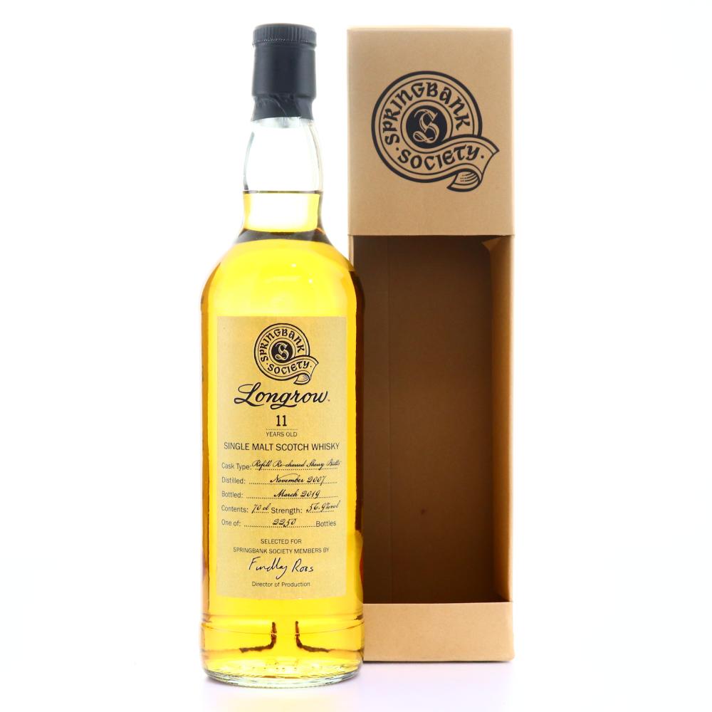 Longrow 2007 Springbank Society 11 Year Old / Refill Sherry Butts
